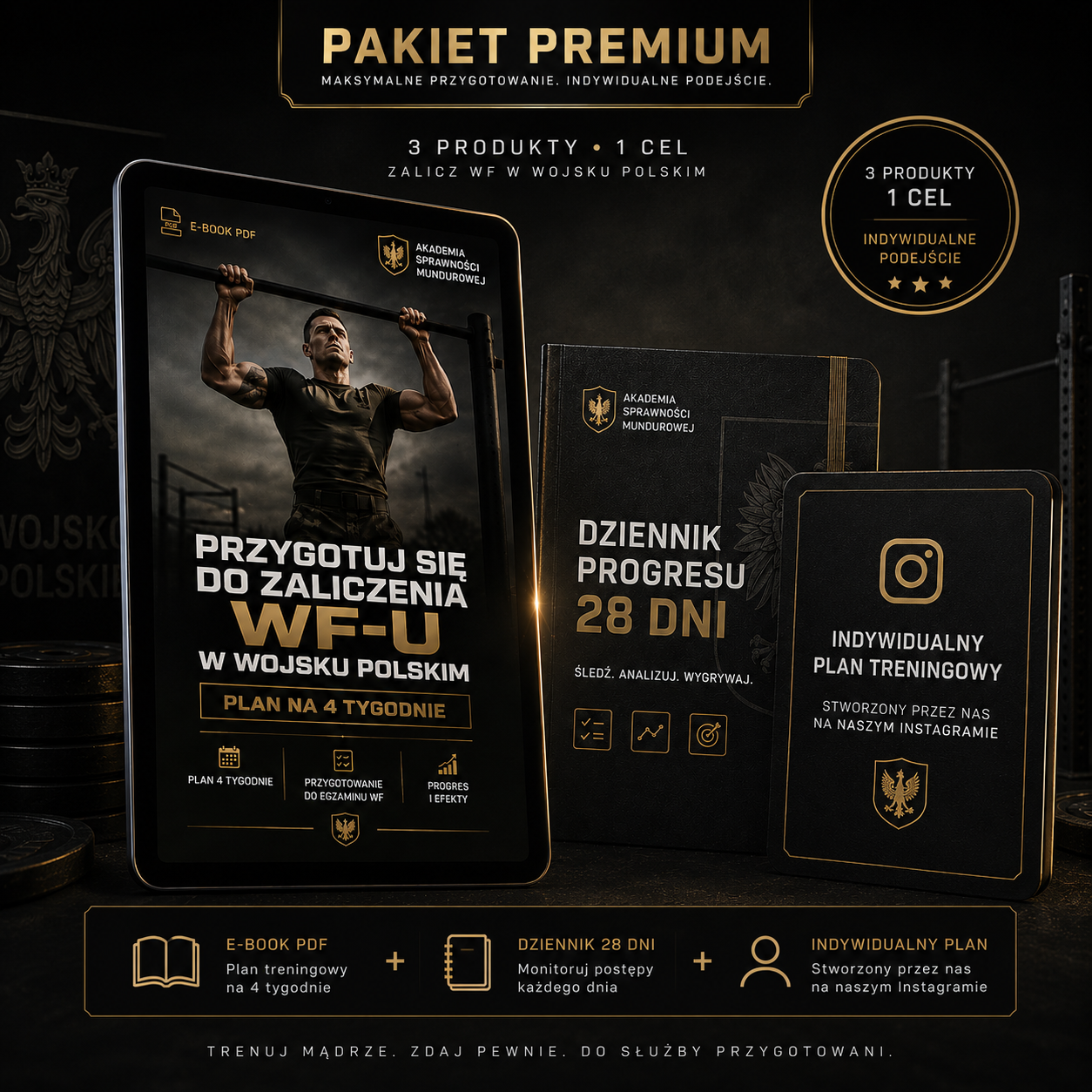 E-book: Przygotuj się do zaliczenia WF-u w Wojsku Polskim w 4 tygodnie