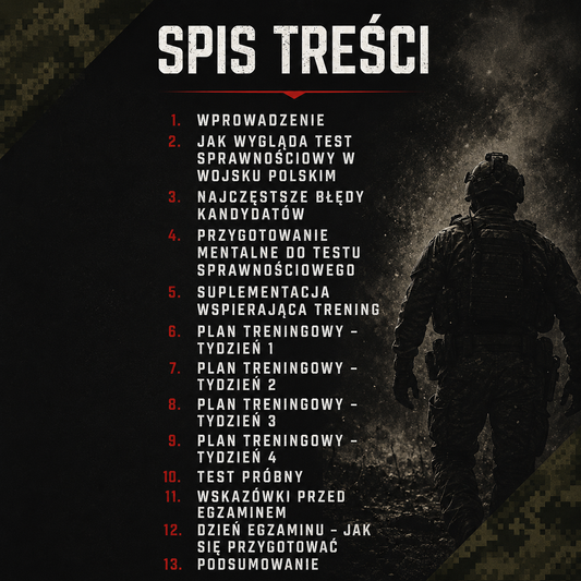 E-book: Przygotuj się do zaliczenia WF-u w Wojsku Polskim w 4 tygodnie