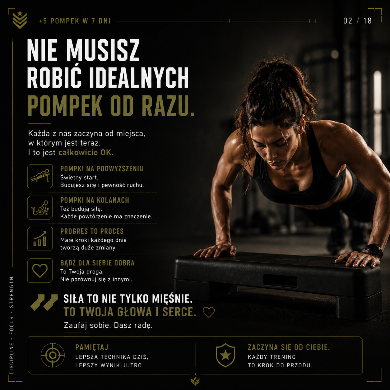 +5 Pompek w 7 Dni dla Kobiet – Domowy Plan Treningowy (E-Book PDF)