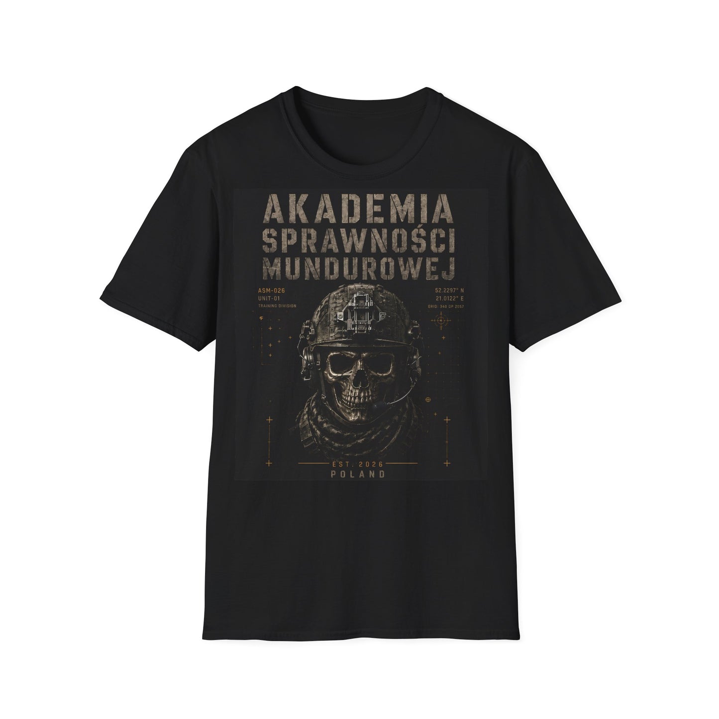 Koszulka Wojskowa ASM – Czaszka Operatora | T-Shirt Militarny