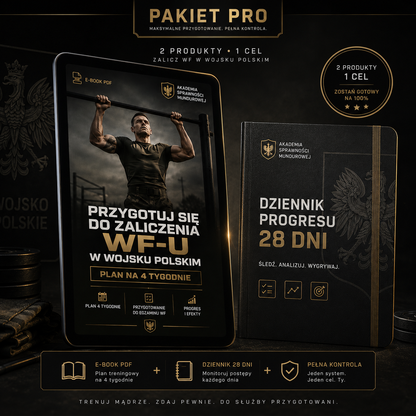 E-book: Przygotuj się do zaliczenia WF-u w Wojsku Polskim w 4 tygodnie