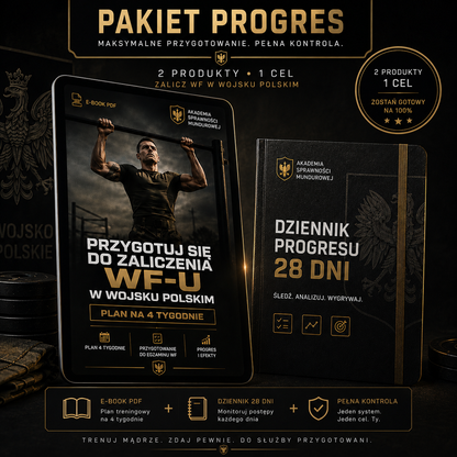 E-book: Przygotuj się do zaliczenia WF-u w Wojsku Polskim w 4 tygodnie