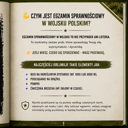 E-book: Przygotuj się do zaliczenia WF-u w Wojsku Polskim w 4 tygodnie