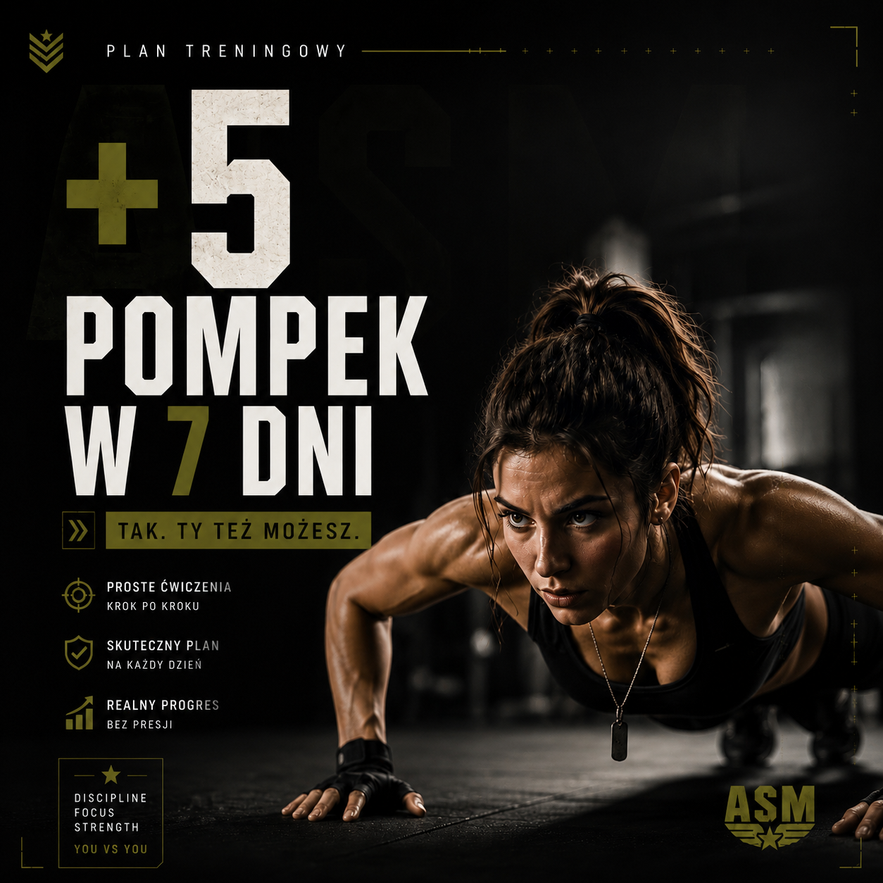 +5 Pompek w 7 Dni dla Kobiet – Domowy Plan Treningowy (E-Book PDF)